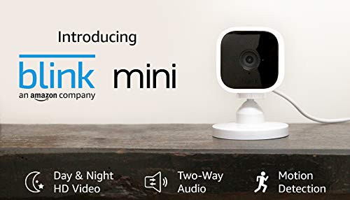 Blink Mini – Compact indoor plug-in smart security camera, 1080 HD video, night vision, motion ... | Amazon (US)