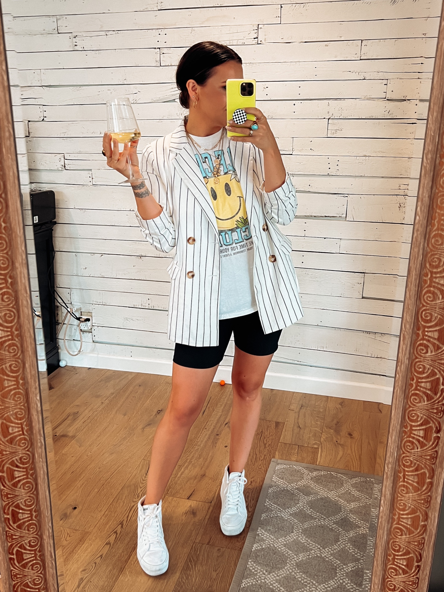 Blazer is from Vici
Tee: LARGE
Bike Shorts: Large
Sneakers: TTS


#LTKSeasonal #LTKshoecrush #LTKstyletip