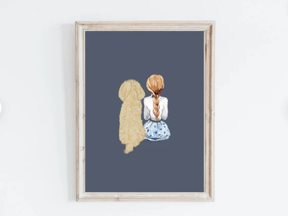 Goldendoodle Digital Download. Baby Girl Nursery Decor Dog - Etsy | Etsy (US)