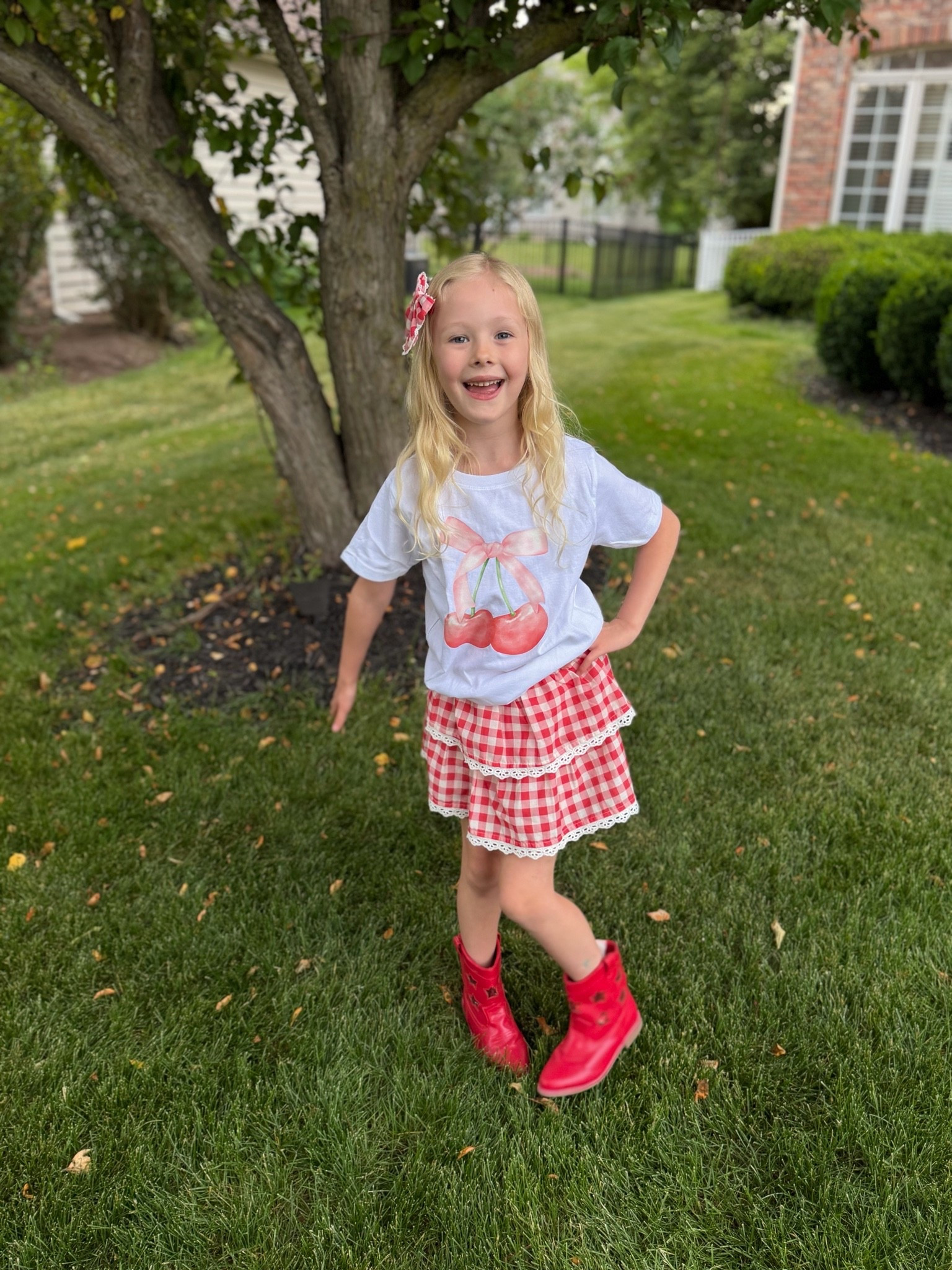 🍒✨ Sweet summer style you’ll want to save! This adorable outfit from @Sweet Wink  is giving all the cherry-picked charm 🍒❤️ From the gingham skirt to the cutest cherry tee, it’s perfect for playdates, summer adventures, family photos, and everything in between!

If your little one loves twirly skirts, bright colors, and outfits that get ALL the compliments, this one is a must-see! ✨

Tap to shop this sweet look before sizes disappear! 🍒❤️#LTKFamily #SweetWink #GirlsFashion #SummerStyle #KidsStyle #CherryTrend #MomLife #LittleFashionista #LTKFinds

#LTKKids #LTKmomlife #LTKKids