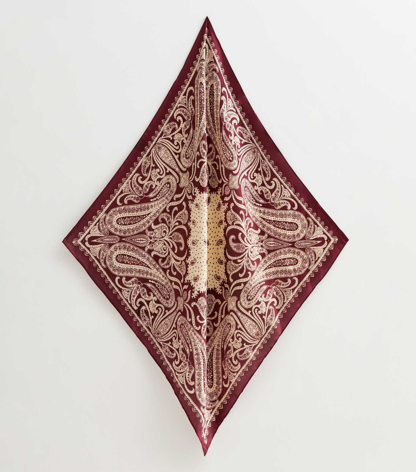 Burgundy Paisley Headscarf | New Look | New Look (UK)