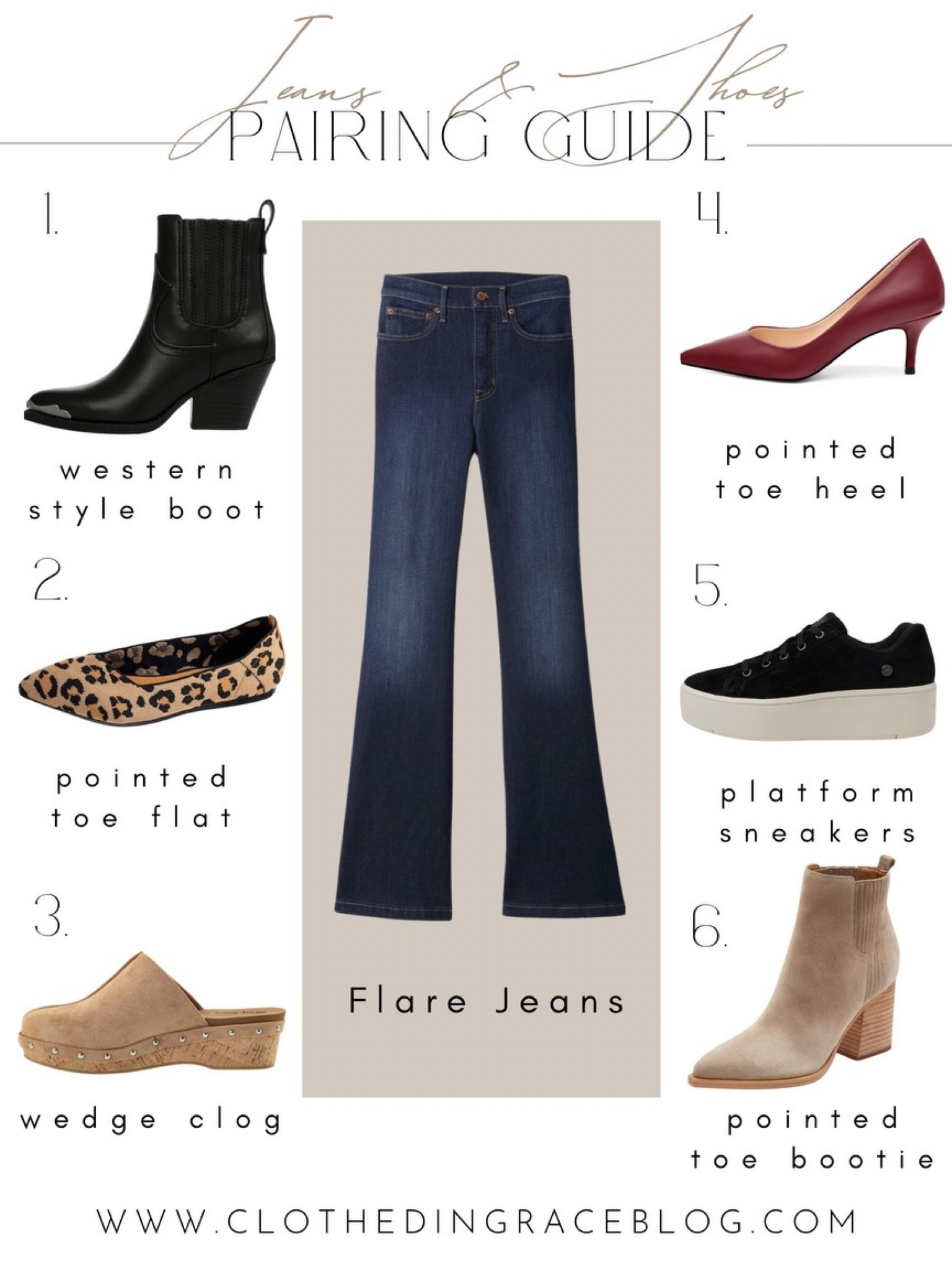 Jean + Shoe Pairing Guide 


#LTKStyleTip #LTKFindsUnder50 #LTKFindsUnder100