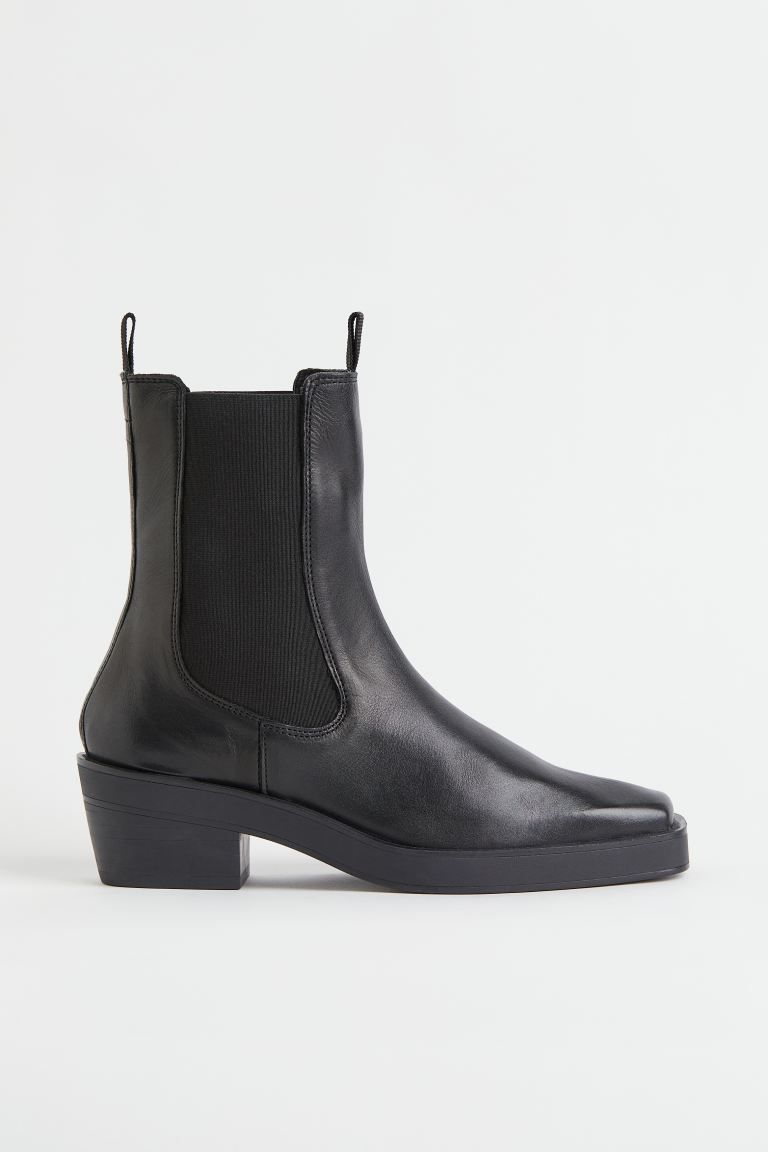 Leather boots | H&M (UK, MY, IN, SG, PH, TW, HK)