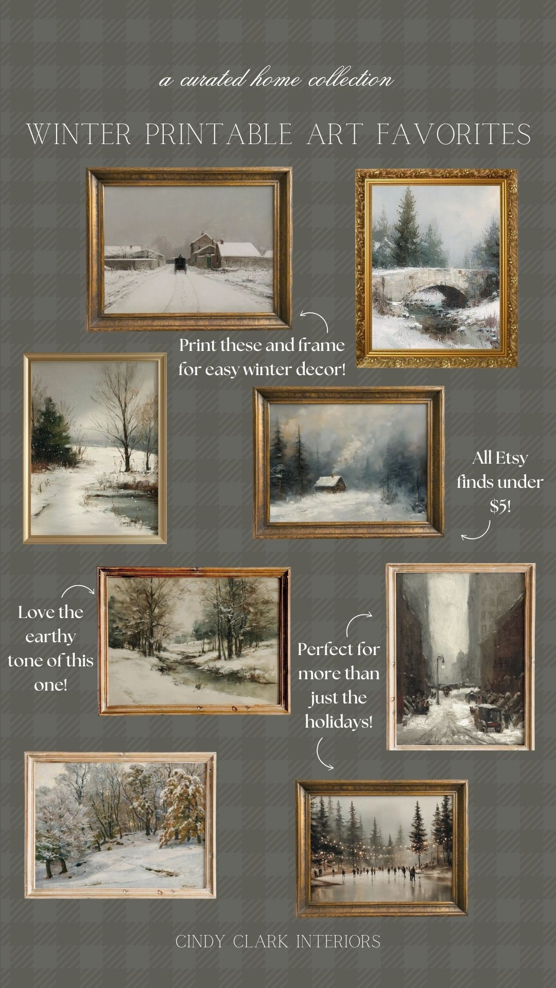 If you have taken down all your holiday decor but aren’t quite ready for spring yet, I love these affordable winter art prints! An easy way to add a seasonal touch without transitioning into the next season. 

#LTKHome