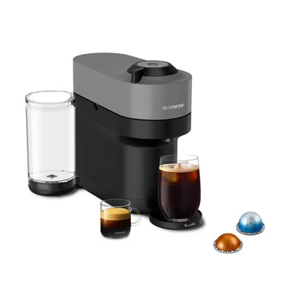 Nespresso Vertuo Pop+ Coffee and Espresso Maker by Breville, Dark Gray: Freestanding, 12 Capsules, Automatic Shut-Off | Target