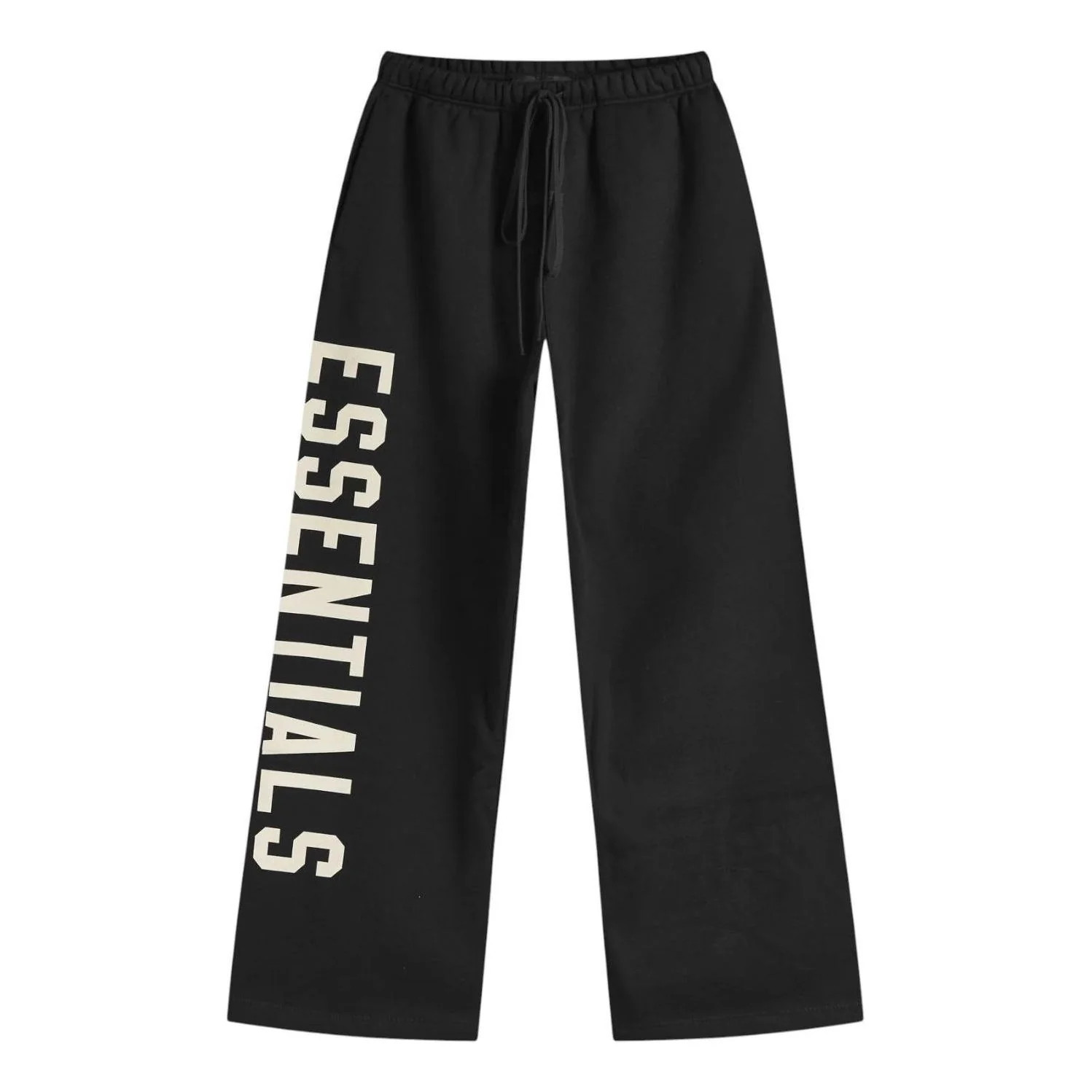Fear of God Essentials Fleece Relaxed Sweatpant 'Black' 130BT244320F | KICKS CREW