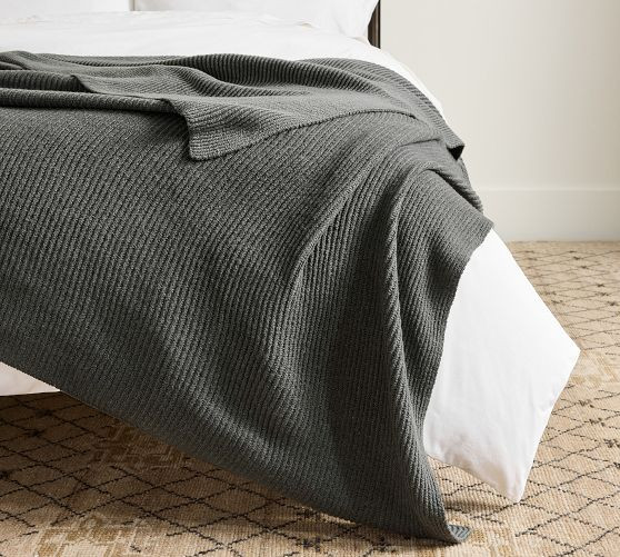 Reversible Rib Blanket | Pottery Barn (US)