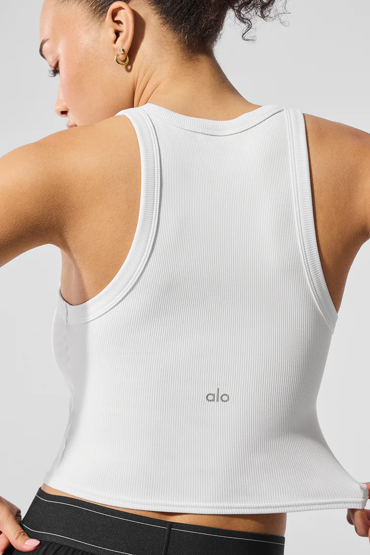 Goddess Ribbed Go-To Tank | Alo Yoga (US)