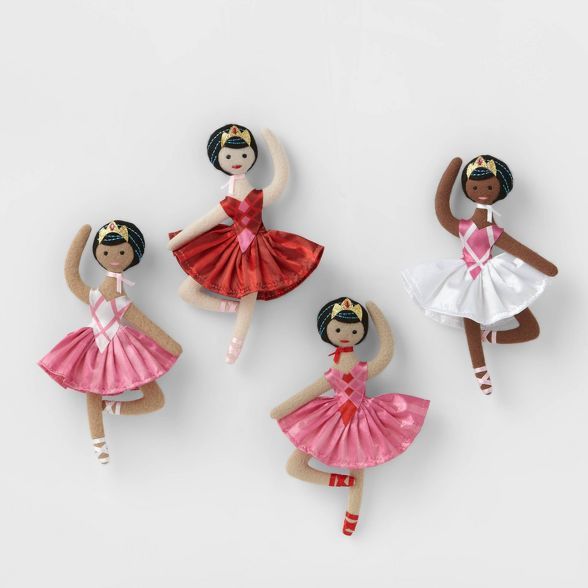 4pk Ballerinas Christmas Tree Ornaments - Wondershop™ | Target