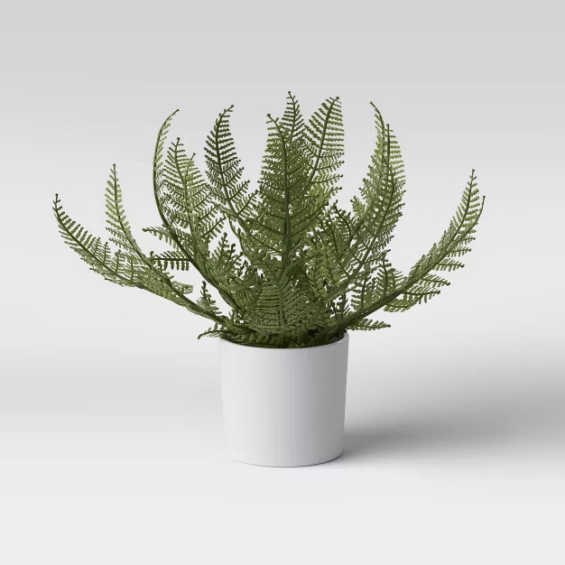 8" x 11" Artificial Fern Arrangement in Pot - Threshold™ | Target