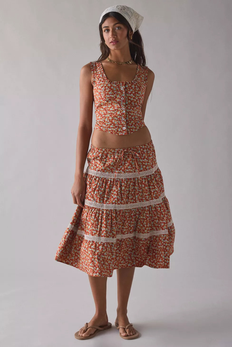 Kimchi Blue Market Morning Skirt 2-Piece Set | Urban Outfitters (US and RoW)