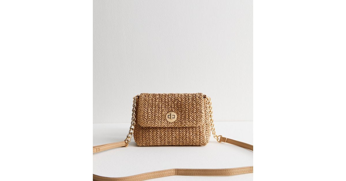 Brown Woven Crossbody Bag  | New Look | New Look (UK)