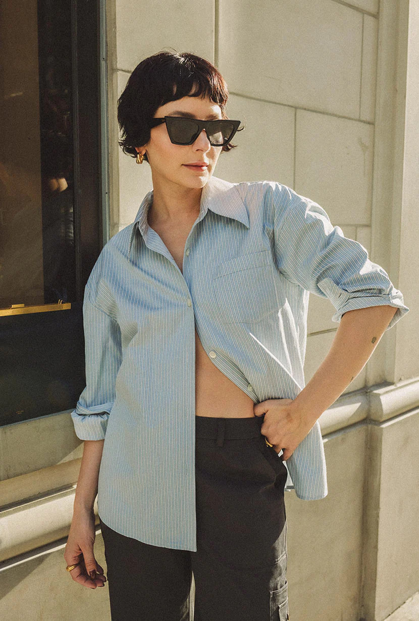 Rowan Shirt - Stripes | Petite Studio NYC