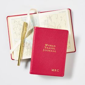 Leather Bound World Travel Journal | Mark and Graham
