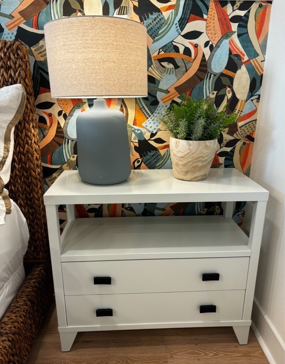 Love a fun pop of color in a bedroom!  This wallpaper and table lamp combination is so eye catching and the lamp would make such a thoughtful gift for Mother’s Day since it’s such a pretty color! @Wayfair 
#wayfair #wayfairpartner #ad

#LTKMothersDay