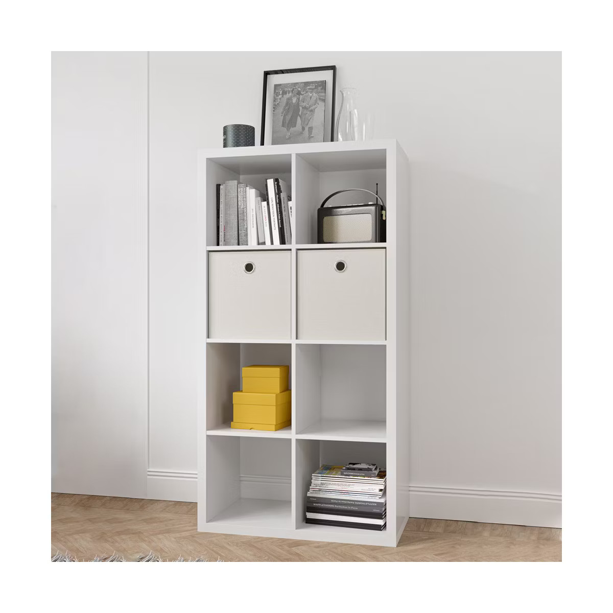 8-Cube Organizer Storage Cabinet With Opened Back Shelves,2 X 4 Cube Bookcase Book Shleves | Target