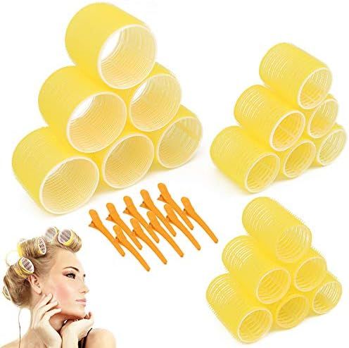 Jumbo Size Hair Roller sets, Self Grip, Salon Hair Dressing Curlers, Hair Curlers, 3 Size 36 Pack... | Amazon (US)