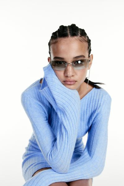 Twist-detail Rib-knit Dress | H&M (US + CA)