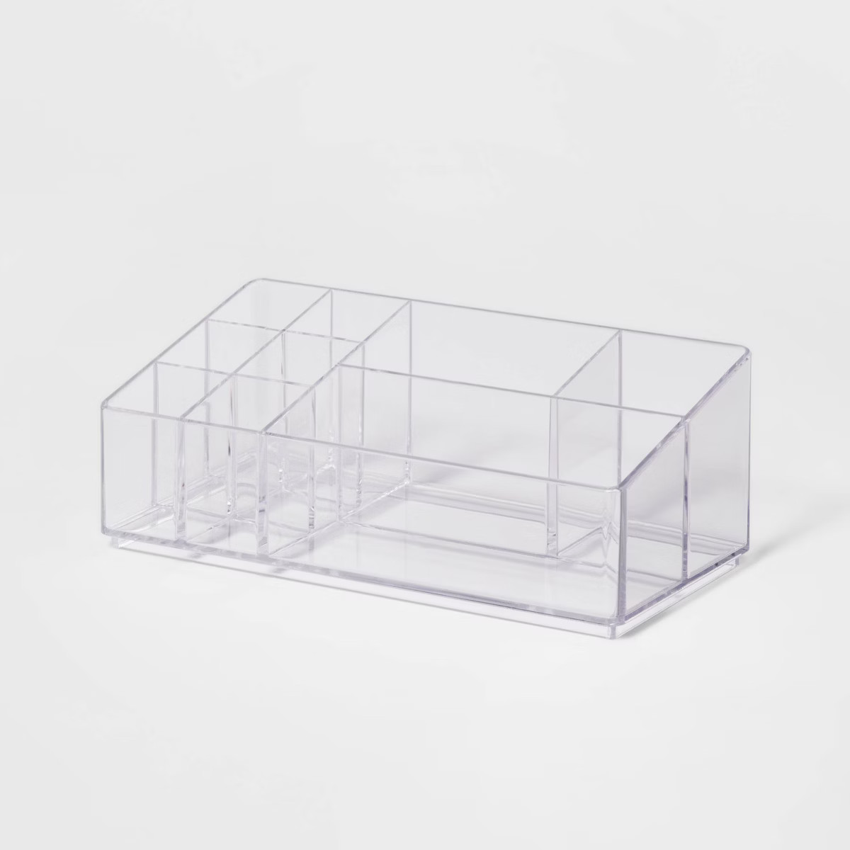 Bathroom Plastic 9 Slot Mixed Cosmetic Vanity Organizer Clear - Brightroom™ | Target