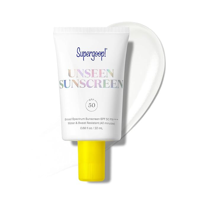 Supergoop! Unseen Sunscreen - SPF 50 - Clear & Invisible Face Sunscreen + Broad Spectrum + Makeup... | Amazon (US)