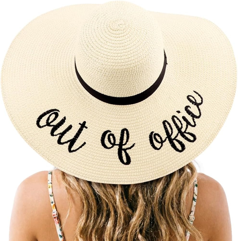 DRESHOW Big Straw Sun Hats for Women Floppy Foldable Roll up Beach Cap Sun Hat UPF 50+ Vacation H... | Amazon (US)
