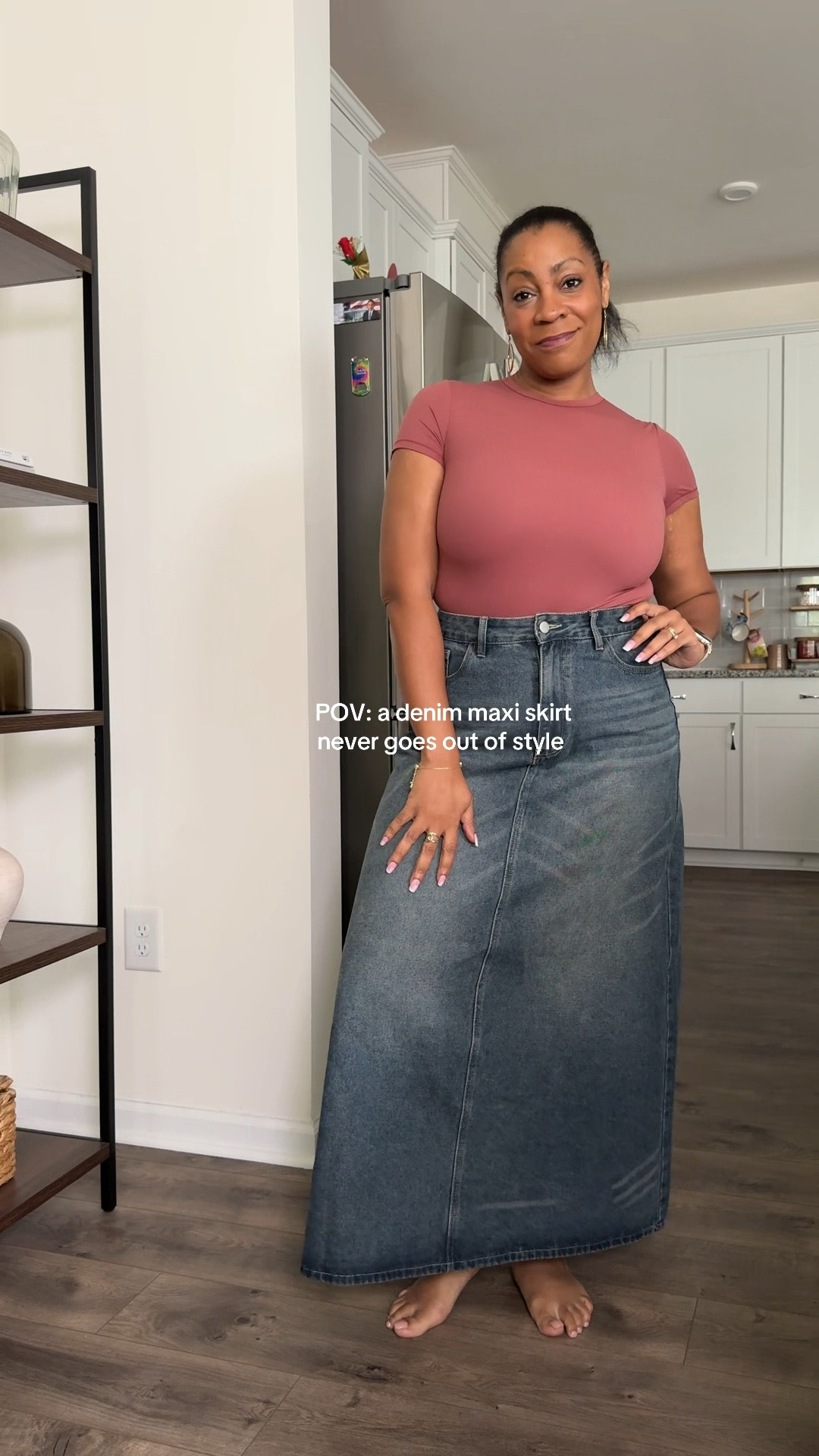What’s better than a denim maxi skirt?? 

#LTKMidsize #LTKootd #LTKBeauty