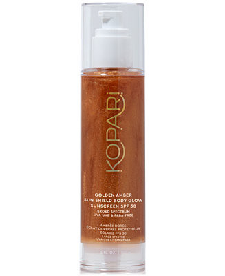 Golden Amber Sun Shield Body Glow Sunscreen SPF 30, 5 oz. | Macy's