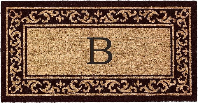 Calloway Mills AZ120063048B Vosta Monogram Doormat, 30" x 48" (Letter B) | Amazon (US)
