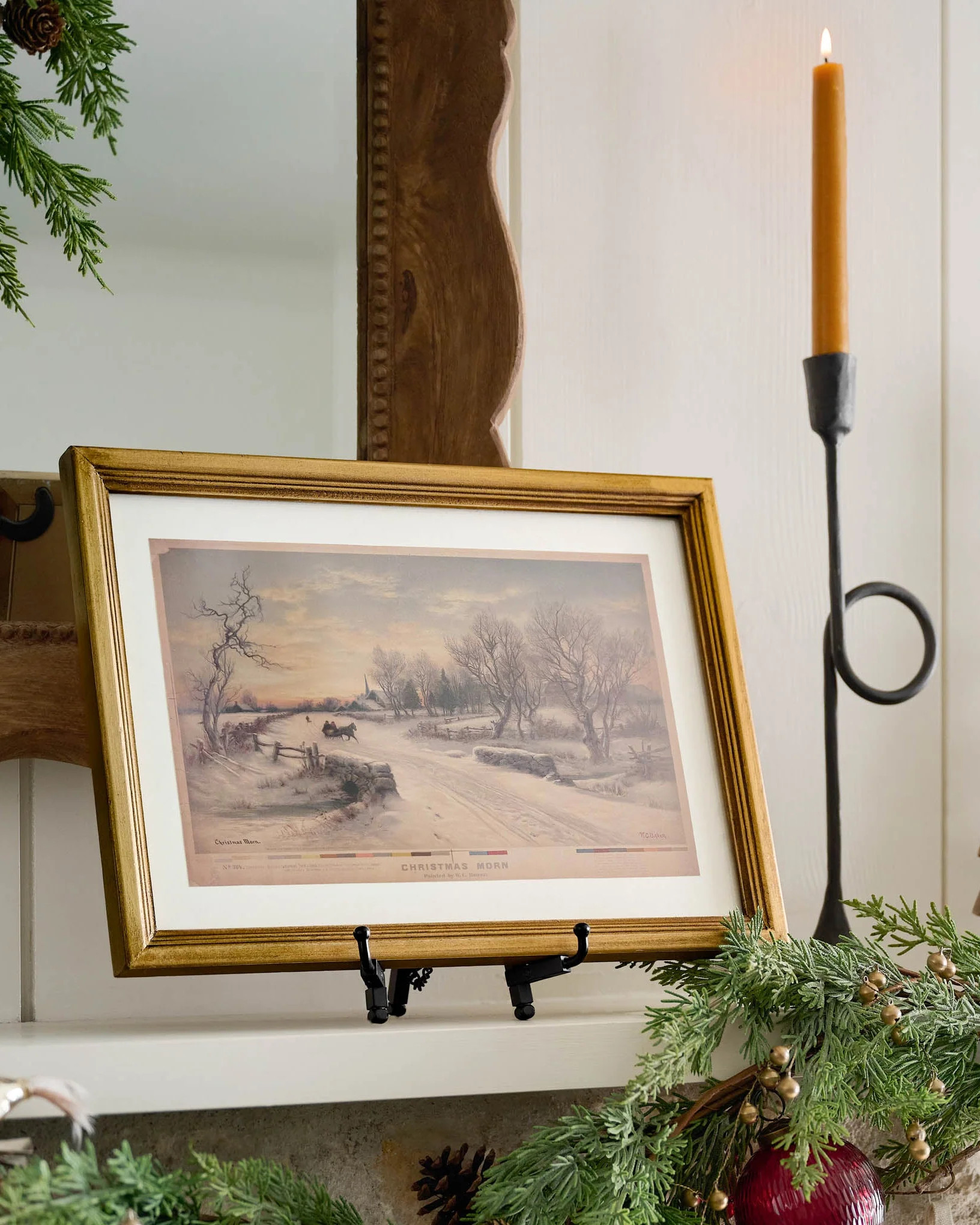 Vintage Christmas Morn Framed Print | Magnolia