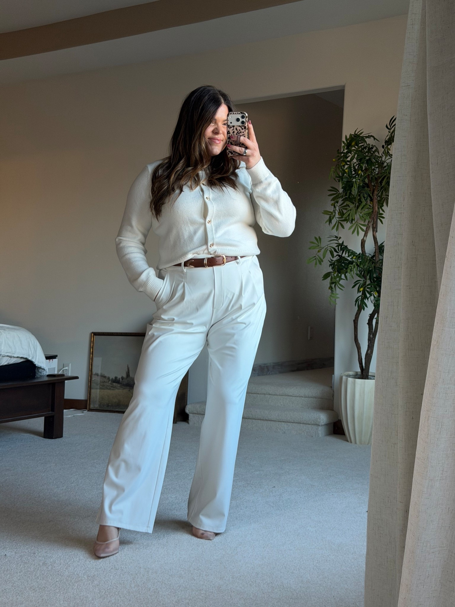 Monochromatic work, office, or teacher outfit from Amazon. These trousers are so comfortable, they have any elastic waistband so they lay flat over your stomach.

Midsize, size 14

#LTKWorkwear #LTKMidsize #LTKFindsUnder100