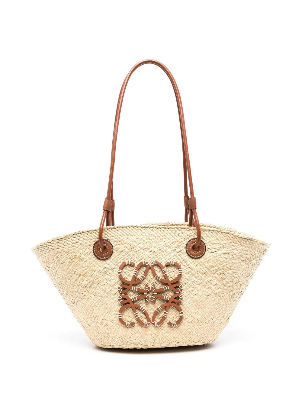 LOEWE Anagram woven basket bag - Neutrals | Farfetch Global