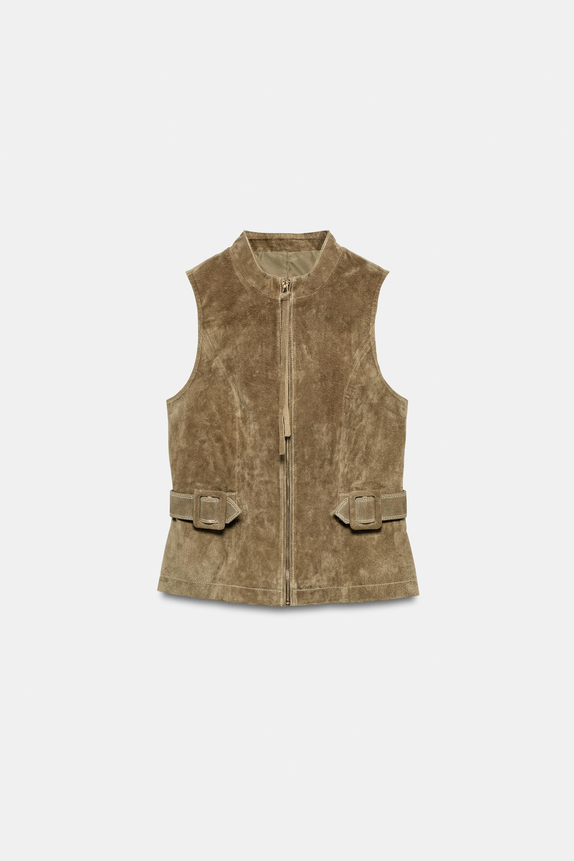 100% LEATHER TAB BODYSUIT | Zara US