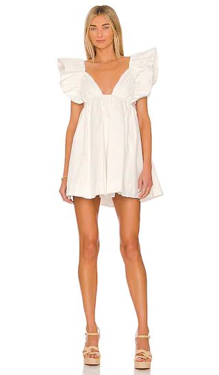 Clementine Mini Dress in White | Revolve Clothing (Global)