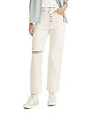 Levi's Women's Snap Ribcage Straight Ankle Jeans | Amazon (US)