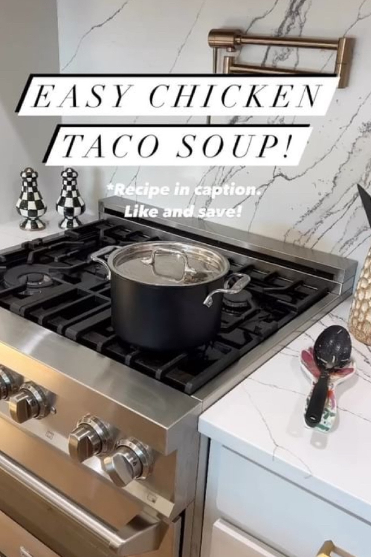 This soup is DELICIOUS! Rob isn’t a soup lover like I am, but he loves this soup. It’s quick and easy and will be a family favorite! Recipe below 👇🏽. Be sure to like and save! 

1 TBSP olive oil 
1/2 medium onion-chopped
1/2 red bell pepper-chopped
2 (10 fluid ounce) cans Rotel diced tomatoes and green chilies with juices
3 cups low sodium chicken broth 
1 TSP garlic powder 
1 TSP ground cumin 
1 TBSP chili powder 
1 (12 fluid ounce) can corn-drained 
1 (14 fluid ounce) can black beans-drained and rinsed
1 (8 ounce) block of cream cheese-softened
2 cups cooked/rotisserie chicken-shredded
Salt and pepper to taste
Toppings (optional) fiesta blend shredded cheese, avocado, tortilla strips/chips.

1. Add oil and onion to a soup pot and sauté over medium high heat for 5 minutes.
2. Add chopped bell pepper and sauté for 3 minutes.
3. Add all the remaining soup ingredients to the pot EXCEPT for the cream cheese, chicken, salt and pepper.
4. Increase the heat to high and bring soup to a boil. Turn down heat so it’s gently simmering (uncovered) for 5 minutes.
5. Cut the cream cheese into smaller pieces and add it to the soup. Let that completely melt.
6. Stir in chicken and cook for another 5-7 minutes. 
7. Season the soup with salt and pepper and serve with toppings as desired.