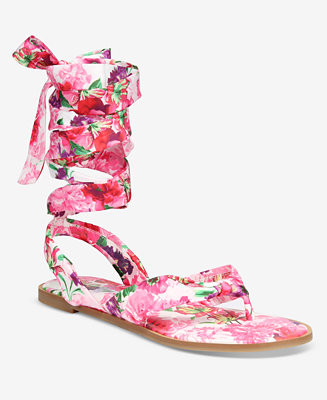 Women's Maris Ankle Tie Flat Sandals, Macy's Exclusive | Macy's