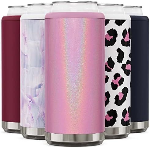 Maars Skinny Can Cooler for Slim Beer & Hard Seltzer | Stainless Steel 12oz Sleeve, Double Wall V... | Amazon (US)