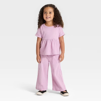 Toddler Girls' Knit Shirt and Pants Set - Cat & Jack™ | Target