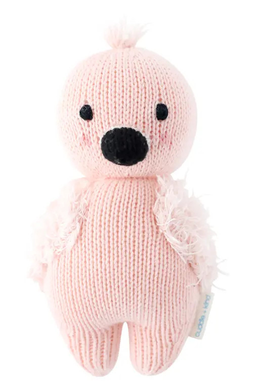 cuddle+kind Baby Flamingo Stuffed Animal in Pink at Nordstrom | Nordstrom