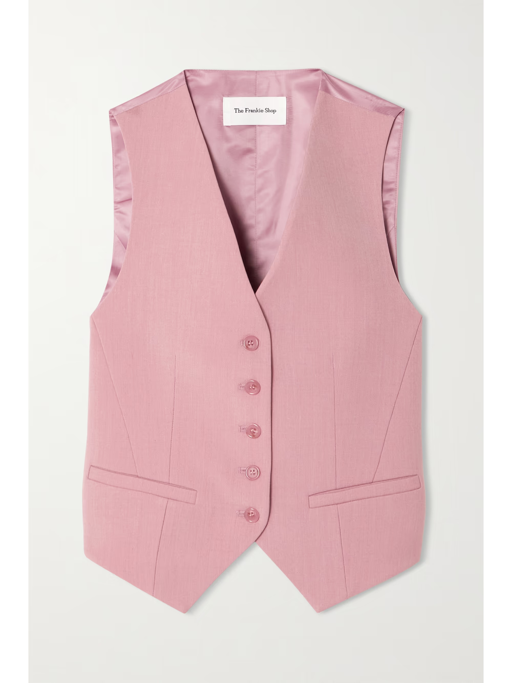 Gelso grain de poudre and satin vest | NET-A-PORTER (US)