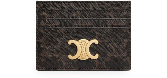 Triomphe card holder in Triomphe canvas - CELINE | 24S US
