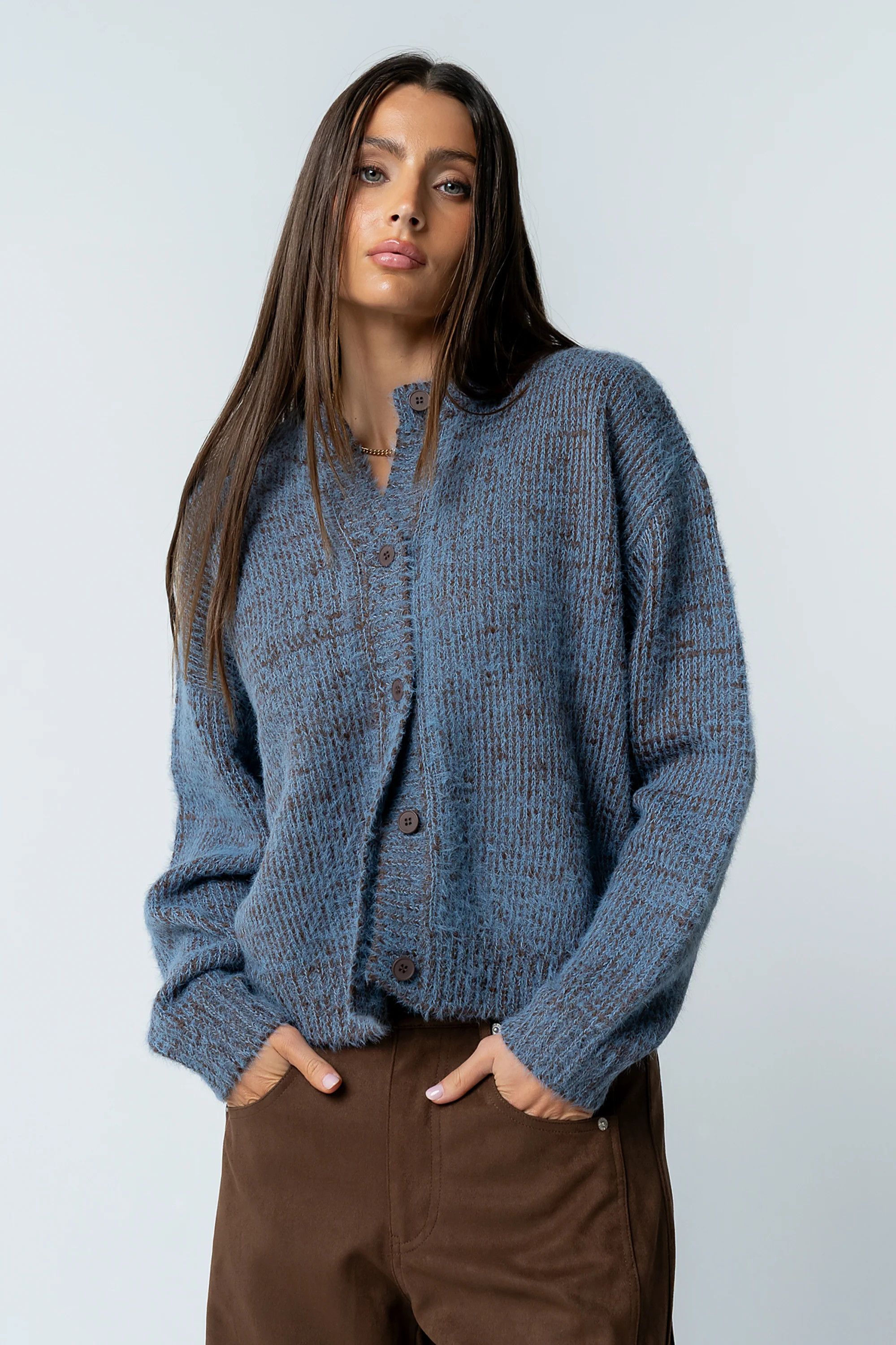 Russel Oversized Sweater in Brown | Böhme US