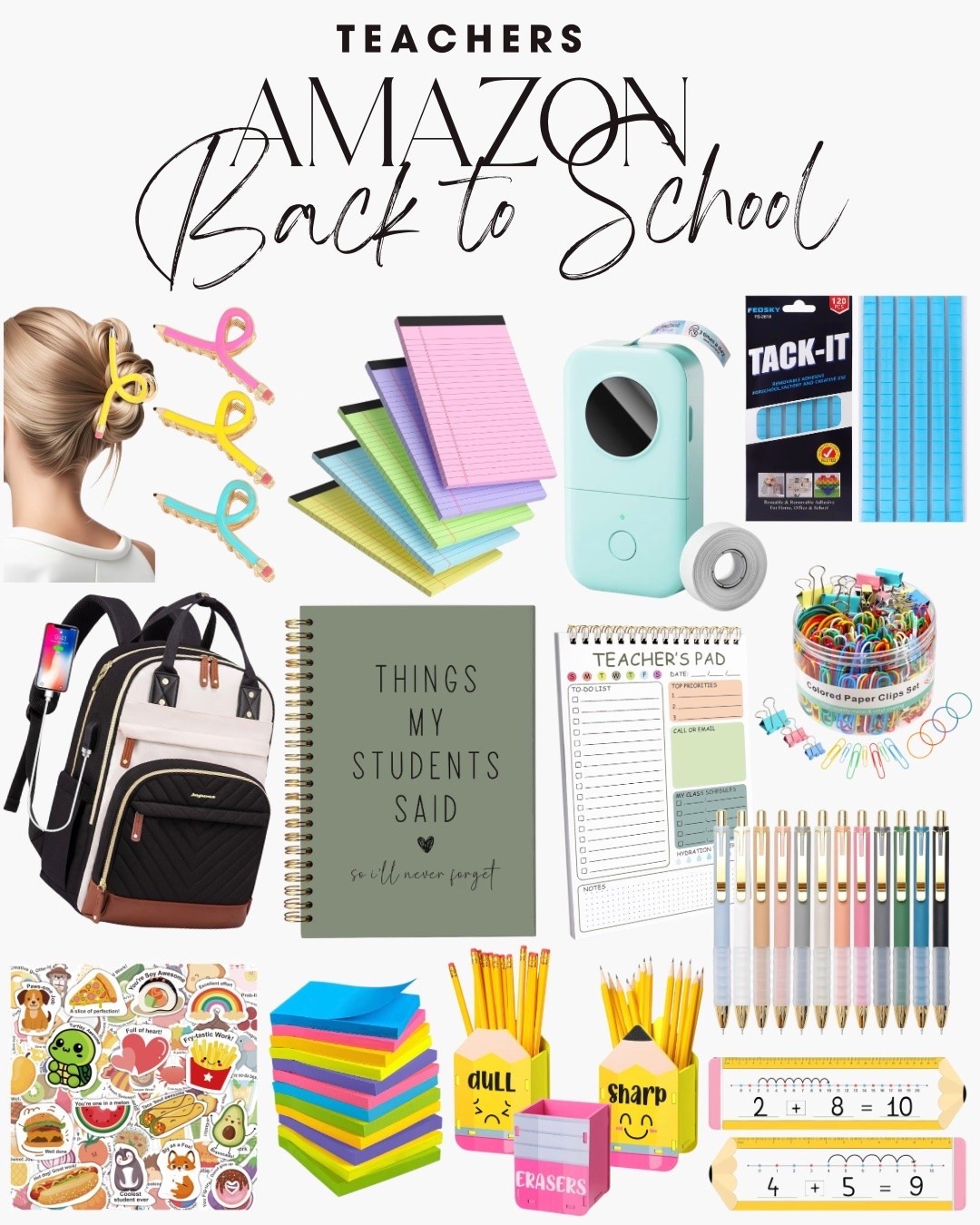 Back-to-school essentials for teachers! Everything from planners to stickers to make your classroom awesome. Grab what you can while some is on sale to save a few bucks! 🍎📚✏️

#backtoschool #schoolneeds #schoolsupplies #teacheressentials #teachingessentials #amazon #amazonfinds #sale #discount

#LTKSaleAlert #LTKKids #LTKmomlife