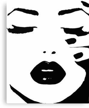 Woman, Girl, Lips print, Fashion art, Fashion print, Scandinavian art, Modern art, Wall Canvas Print | RedBubble US