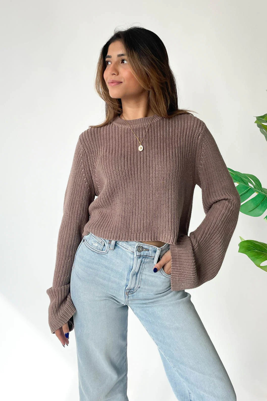 Act Natural Sweater in Mocha | Grey Bandit