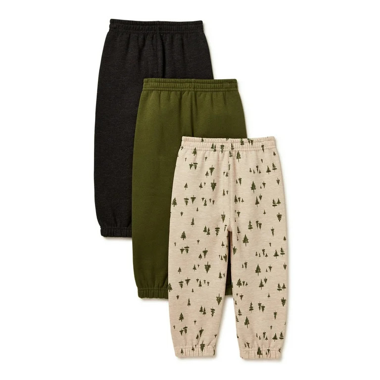 Garanimals Toddler Boys Fleece Sweatpants Multipack, 3-Pack, Sizes 2T-5T - Walmart.com | Walmart (US)