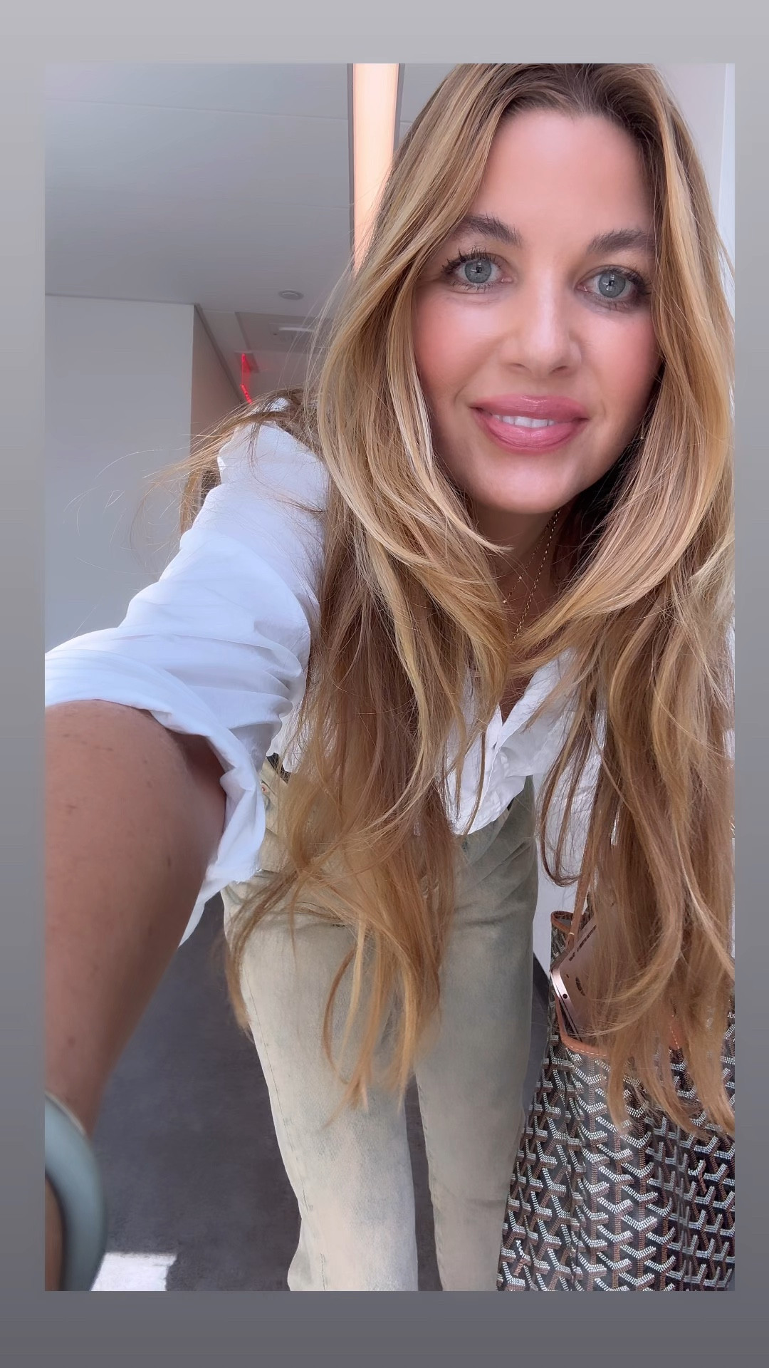 OOTD on campus 👓⚡️
This shirt is luxe, lightweight and on sale !! Size medium. 
Pants: 27
Sandals: like clouds and TTS
Lip: girlactic jello balm in Bella 

#LTKVideo #LTKWorkwear #LTKSaleAlert