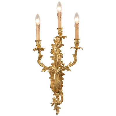 3-Light Candle Wall Light | Wayfair North America