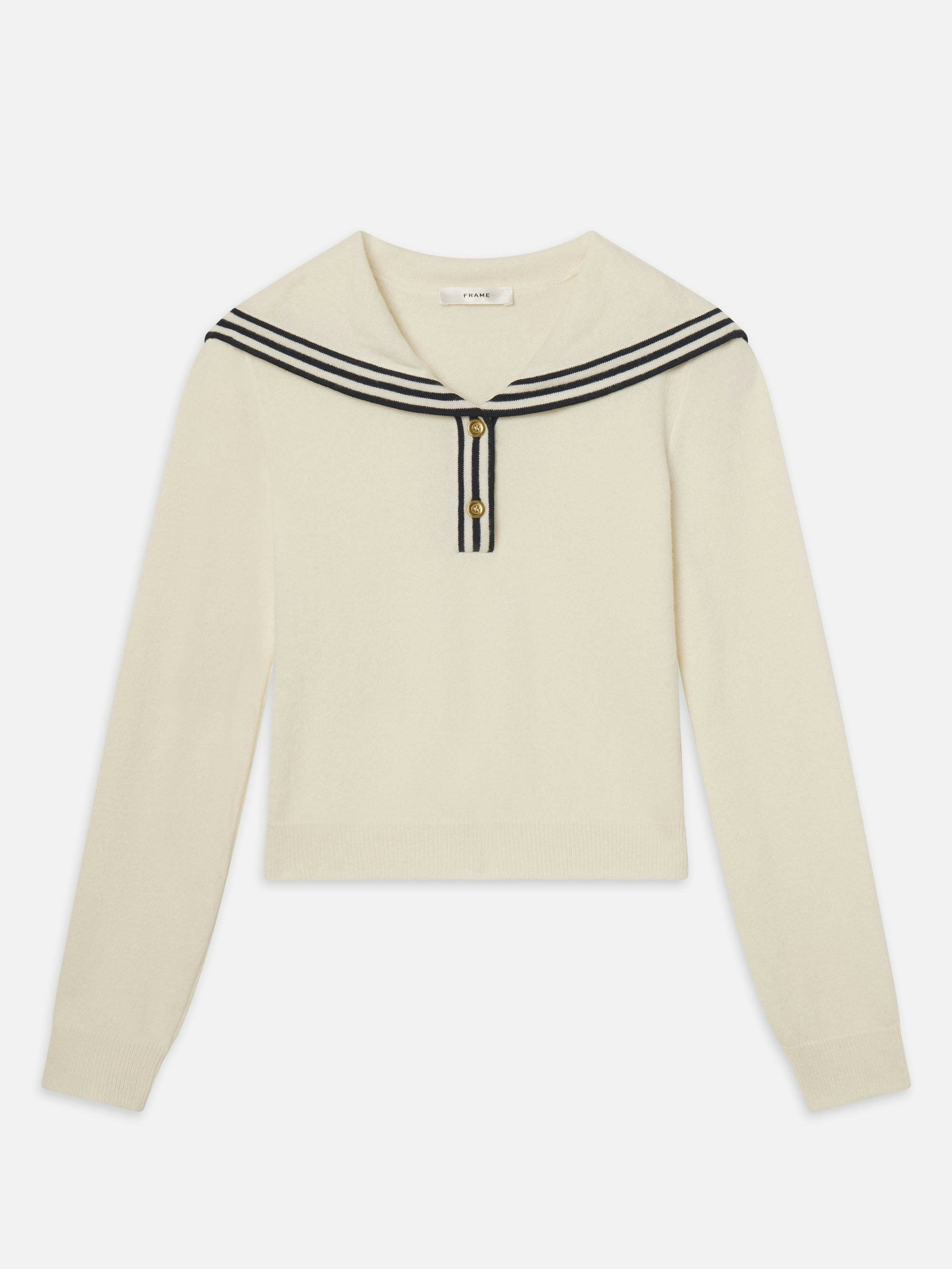 The Sailor Sweater -- Cream Multi | Frame Denim