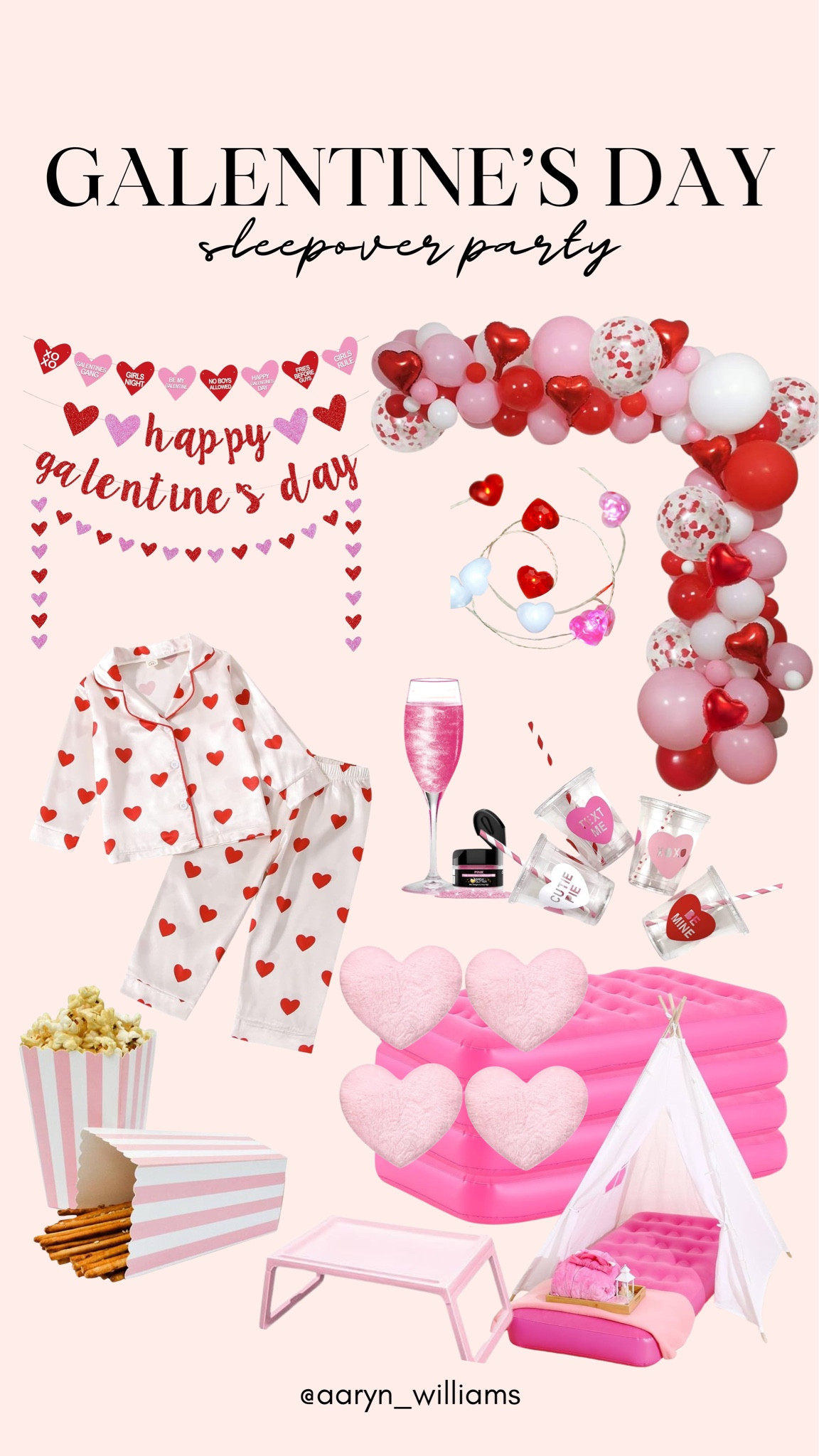Galentine’s Day sleepover party essentials for the girlies! 💕✨💘 

Sleepover party, Galentine’s Day, Valentine’s Day, party decor, party supplies, pink party, slumber party

#LTKparties #LTKMostLoved #LTKkids